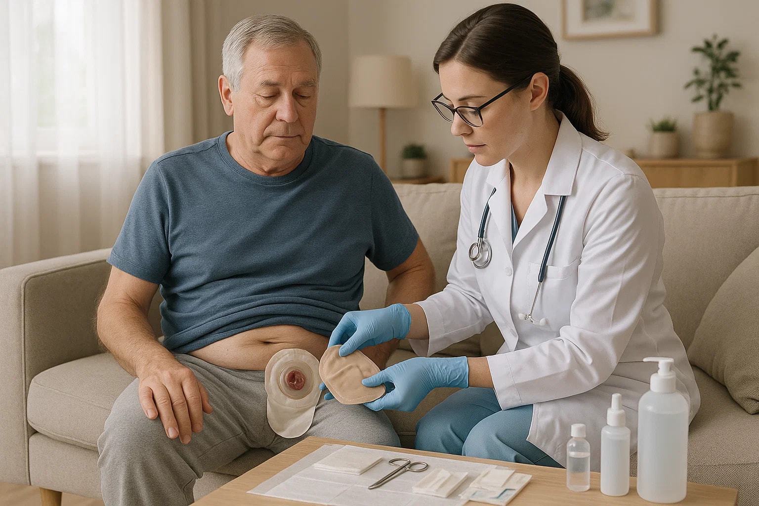 Обработка колостомы на дому в Москве и МО